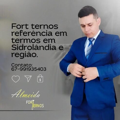 Ternos convencionais e modelo Slim fit