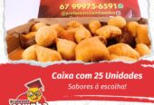 Caixa com 25 Mini-salgados