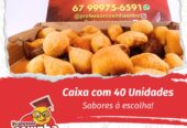 Caixa com 40 Mini-salgados