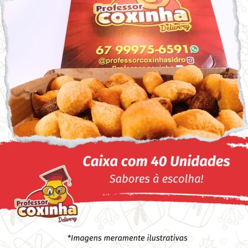 Caixa com 40 Mini-salgados